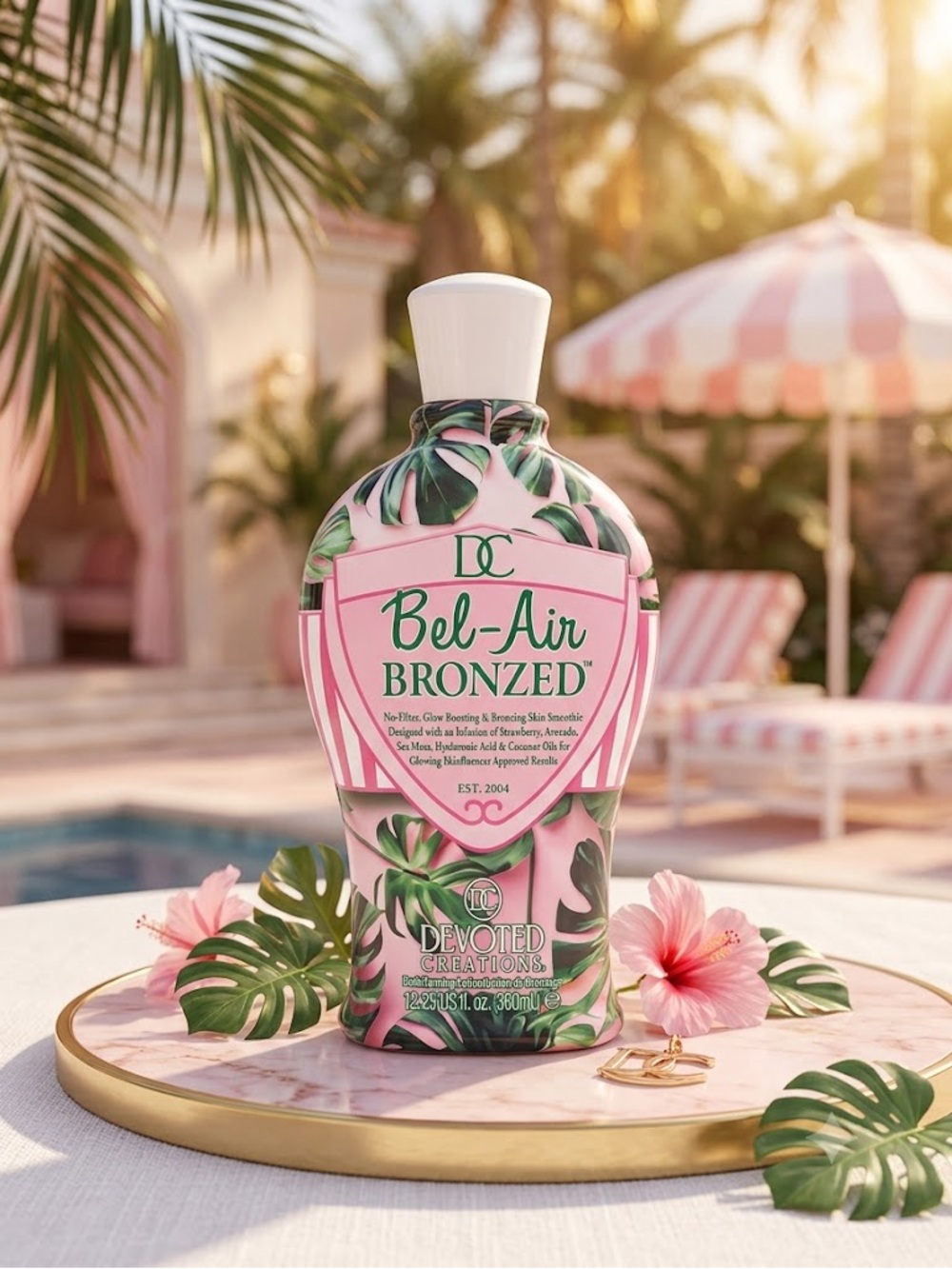 Devoted Creations Bel-Air Bronzed Glow Boosting & Bronzing Skin Smoothie Lotion